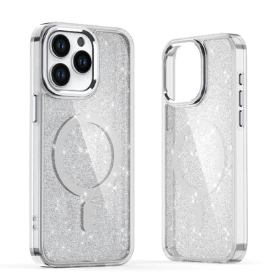 Husa Glitter cu Magsafe pentru Samsung Galaxy A36 5G - Alb