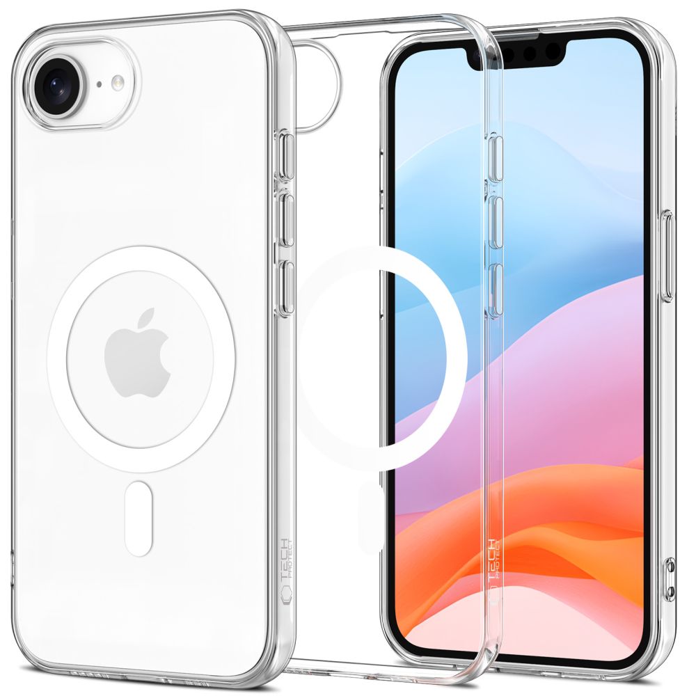 Husa Tech-protect Flexair Magsafe pentru iPhone 16e / 17e - Transparent