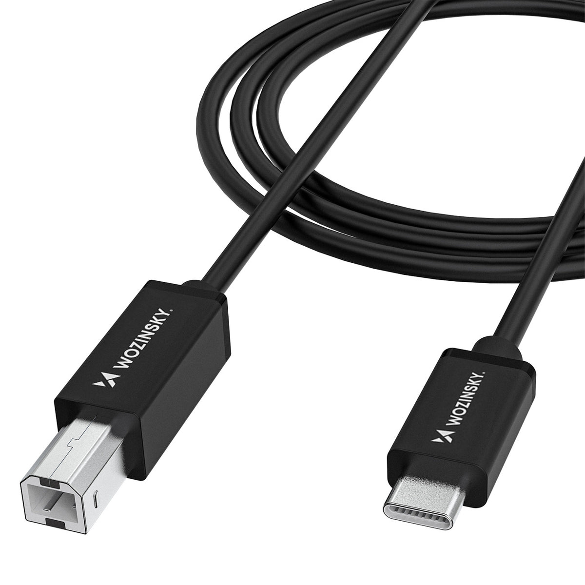 Cablu Wozinsky Wkddy2s Usb-b - Usb-c 2m - Negru