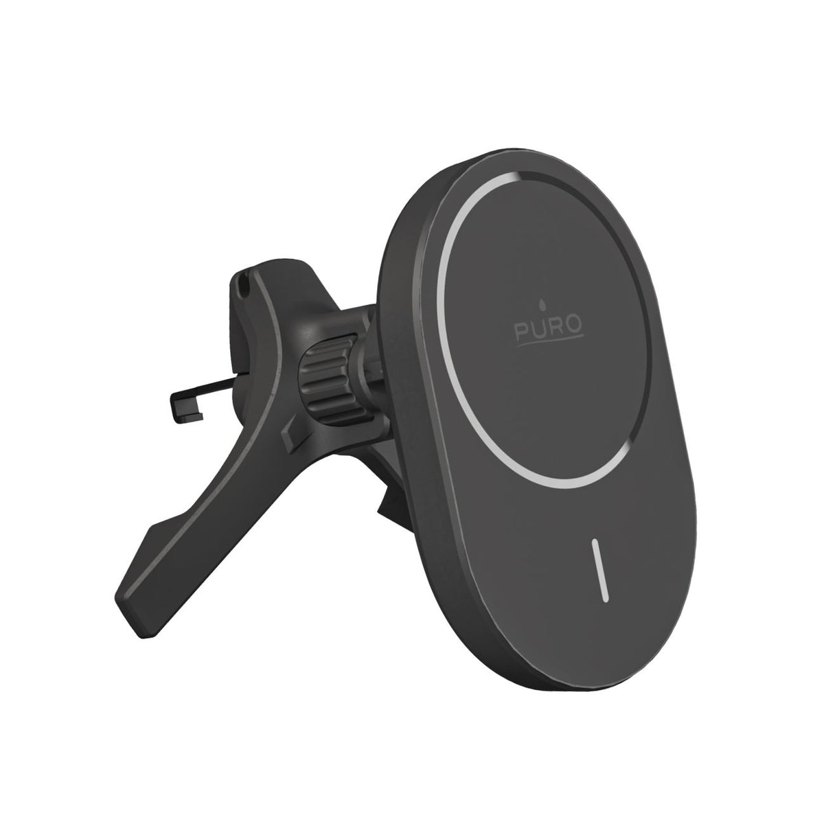 Suport auto Puro cu Qi2 Incarcator, Magsafe Compatible - Negru