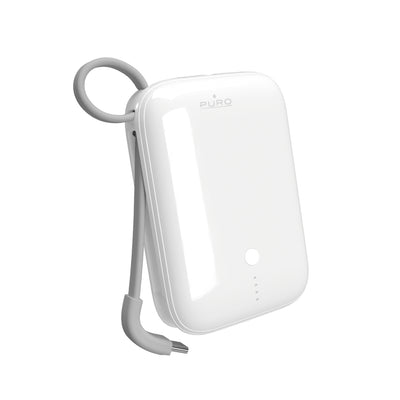 Cablu Puro Power Link 10 Plus 10000mAh Acumulator extern cu Built-in Usb-c – Alb