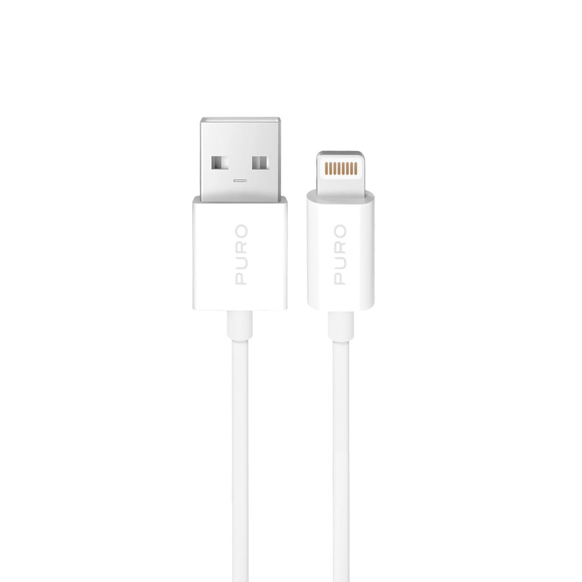 Cablu Puro TPE 12W Usb-a - Lightning 2m - Alb