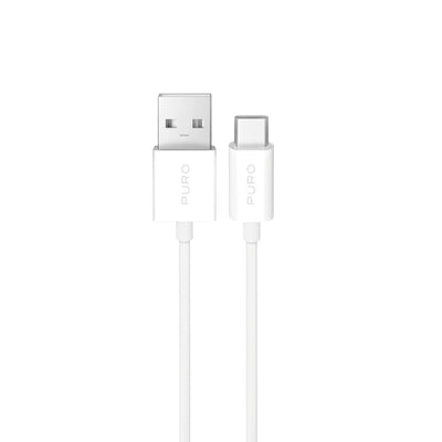 Cablu Puro 10W TPE Usb-a - Usb-c 2m - Alb