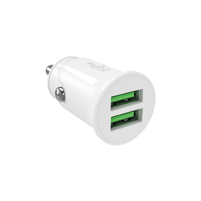 Incarcator auto Puro Pro Lite 2x Usb-a 10W - Alb