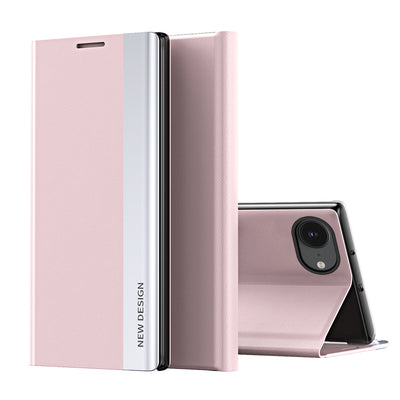 Husa Sleep Pro pentru iPhone 16e / 17e cu Flap And Stand - Roz