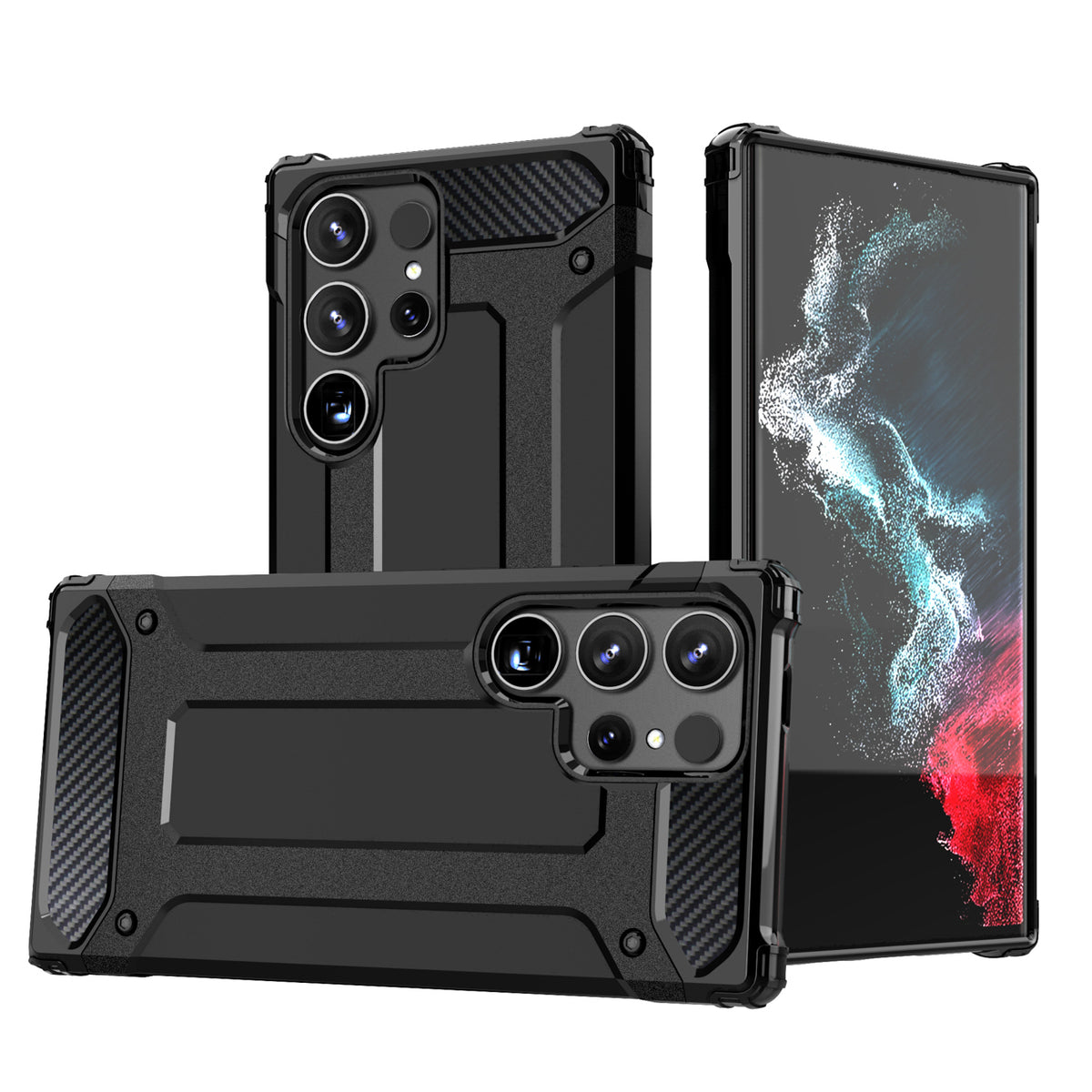 Husa Hybrid Armor pentru Samsung Galaxy S25 Edge - Negru