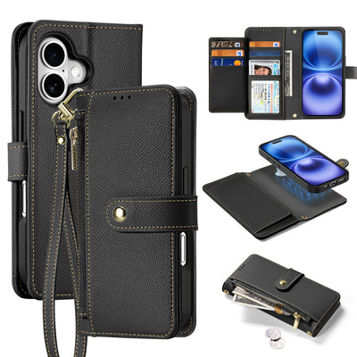 Husa Dux Ducis Lawa Leather pentru iPhone 16 - Negru