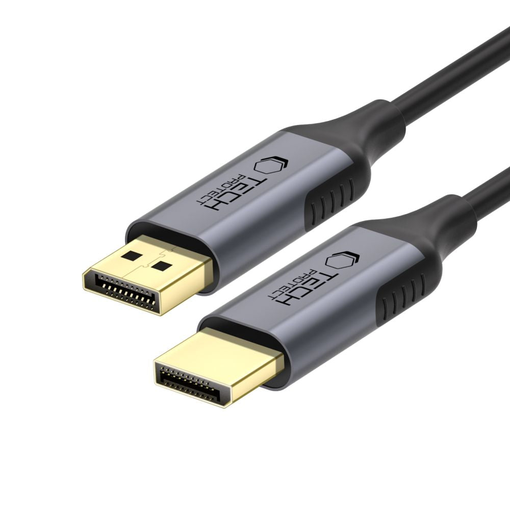 Cablu Tech-protect Ultraboost Displayport To Displayport 1.4 4K 60Hz 2m - Negru