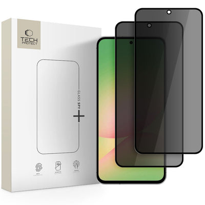 Folie Tech-protect Glass Spy+ 2-Pack Privacy Glass pentru Samsung Galaxy A36 / A56 5G