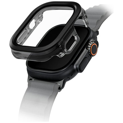 Folie Uniq Voute sticla Husa pentru Apple Watch Ultra 49mm - Negru