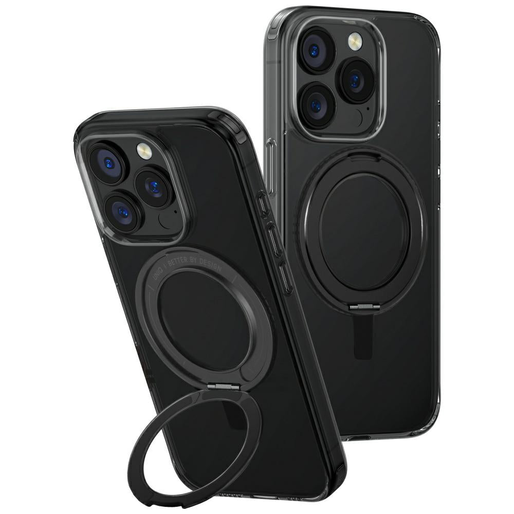 Husa Uniq Swivix 360 Rotating Kickstand pentru iPhone 16 Pro - Negru