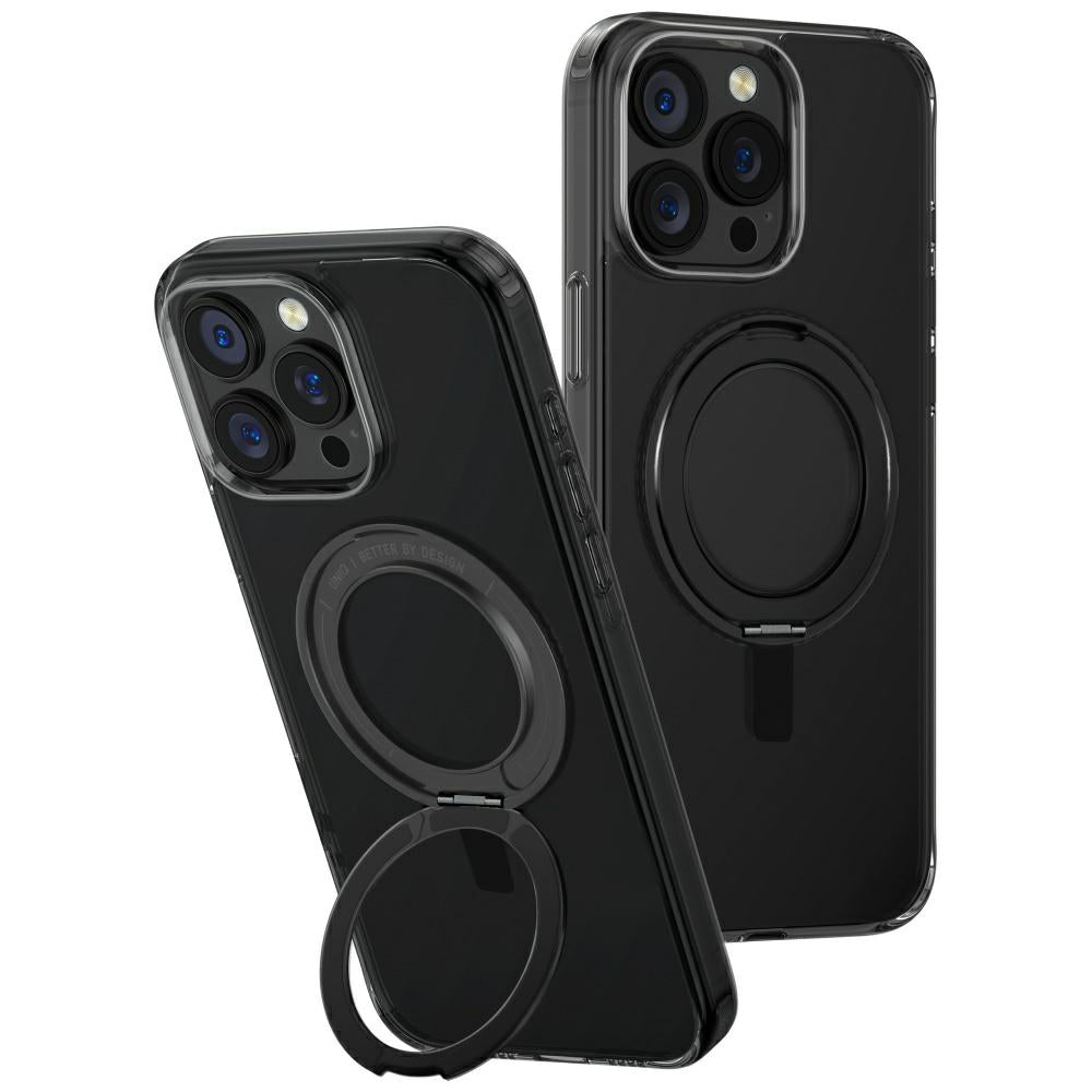 Husa Uniq Swivix 360 Rotating Kickstand pentru iPhone 16 Pro Max - Negru