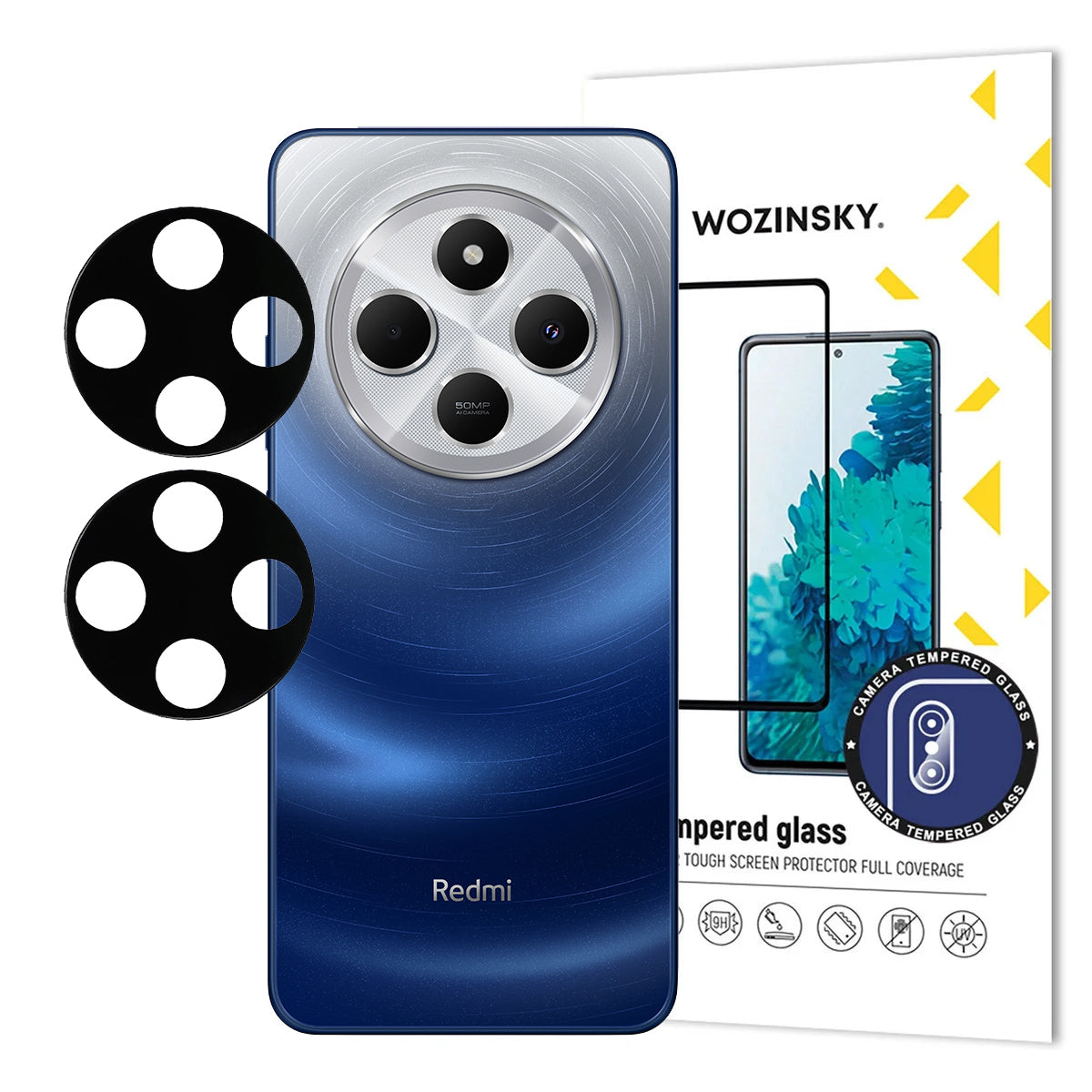 Folie Wozinsky Full Camera Glass pentru Xiaomi Redmi 14C 5G, 2-pack
