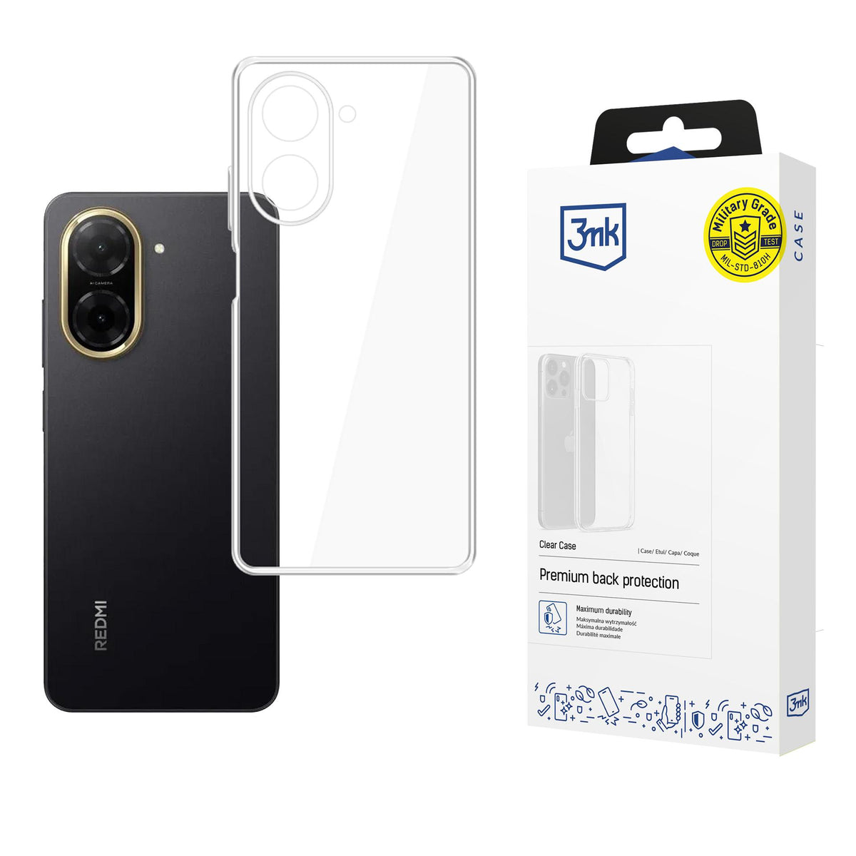 Husa 3mk Transparent pentru Xiaomi Poco C71 4G / Xiaomi Redmi A5 4G - Transparent
