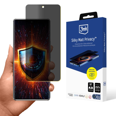 Folie Silky Matt Privacy™ 3mk Matte Privacy protectie pentru Vivo V50 Lite 4G