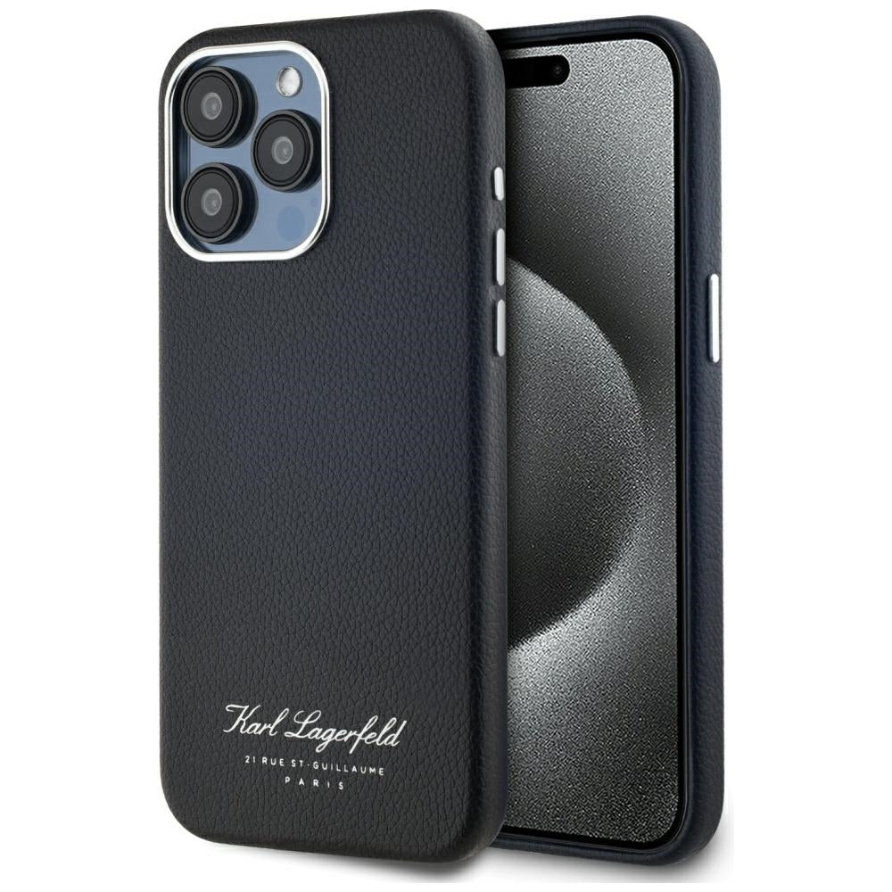 Husa Karl Lagerfeld Hotel RSG iPhone 15 Pro - Negru