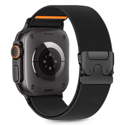Curea Tech-protect Nylon Clasp pentru Apple Watch 44 / 45 / 46 / 49 Mm - Negru