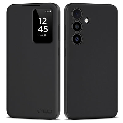 Husa Tech-protect Smart Wallet pentru Samsung Galaxy S25 - Matte Negru