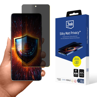 Folie 3mk Silky Matt Privacy Privacy protectie pentru Motorola Edge 60 Pro