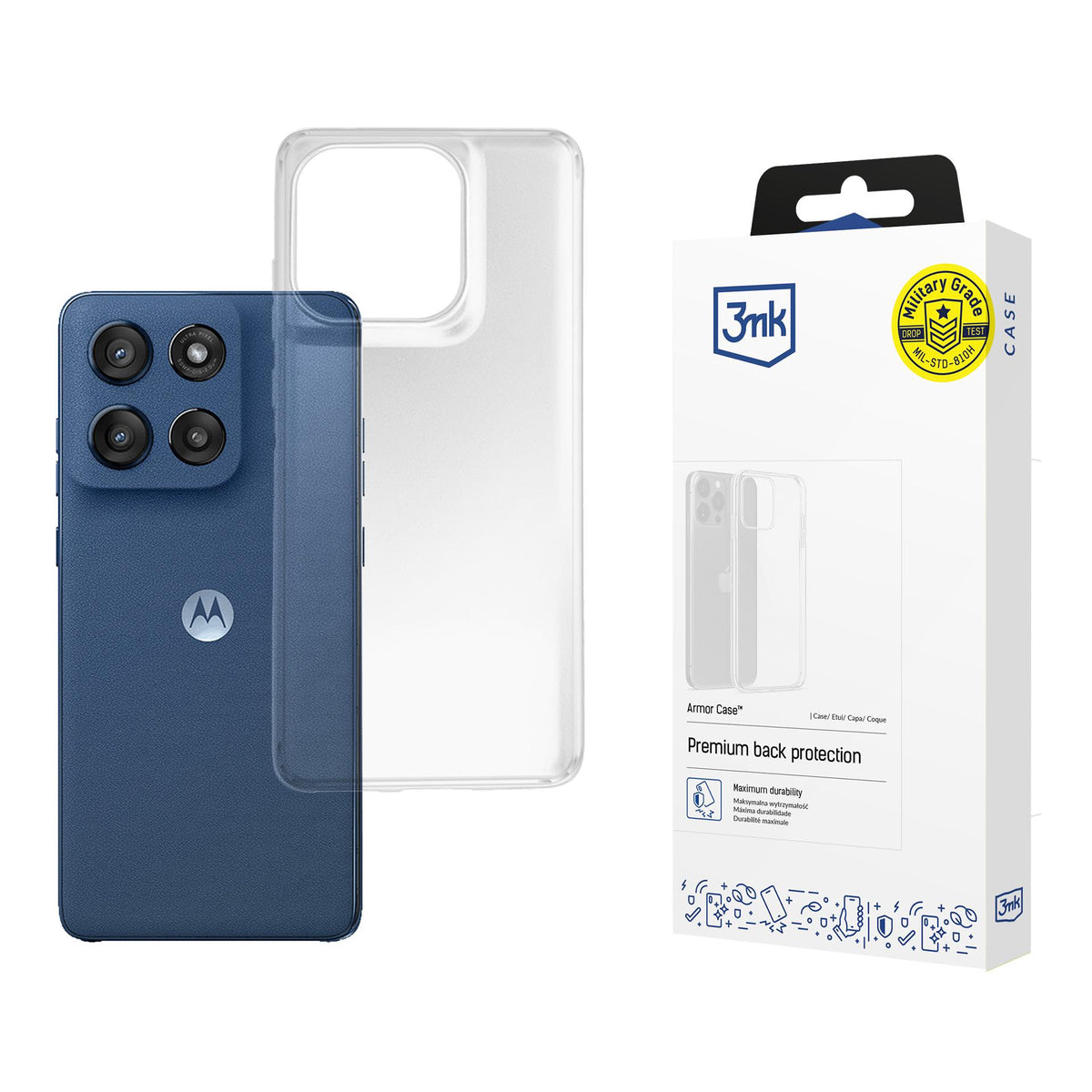 Husa 3mk Armor pentru Motorola Moto Edge 60 / 60 Fusion - Transparent