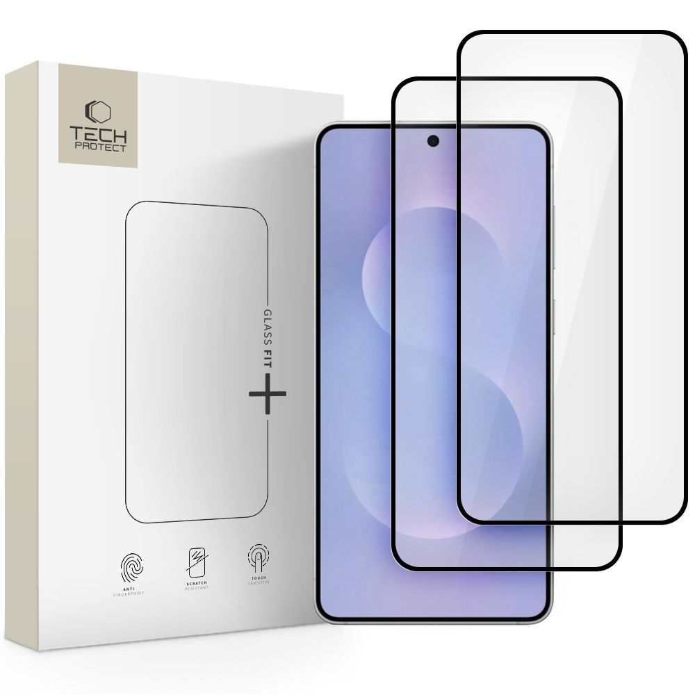 Folie Tech-protect Glass Fit+ 2-pack sticla pentru Samsung Galaxy S25 Edge - Transparent