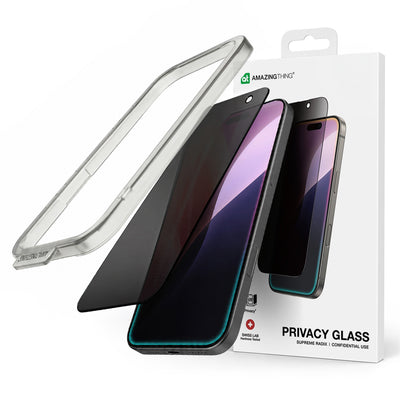 Folie Amazingthing Radix Privacy Glass Privacy sticla pentru iPhone 16 Pro Max