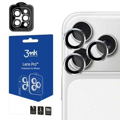 Folie 3mk Lens Protection Pro Camera pentru Apple iPhone 17 Pro /17 Pro Max - Argintiu