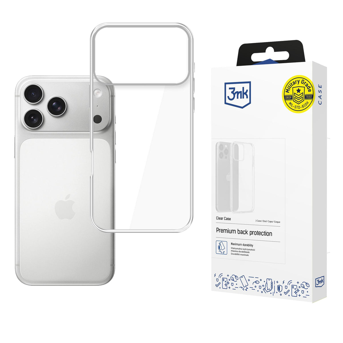 Husa 3mk Transparent pentru Apple iPhone 17 Pro Max - Transparent