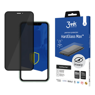 Folie 3mk Hardglass Max Privacy Privacy Glass pentru iPhone X / XS / 11 Pro