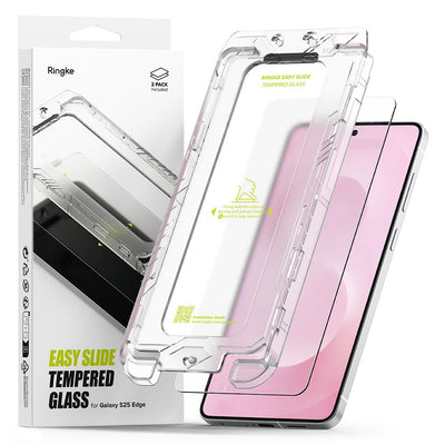 Folie Ringke Easy Slide 2-pack sticla pentru Samsung Galaxy S25 Edge - Transparent