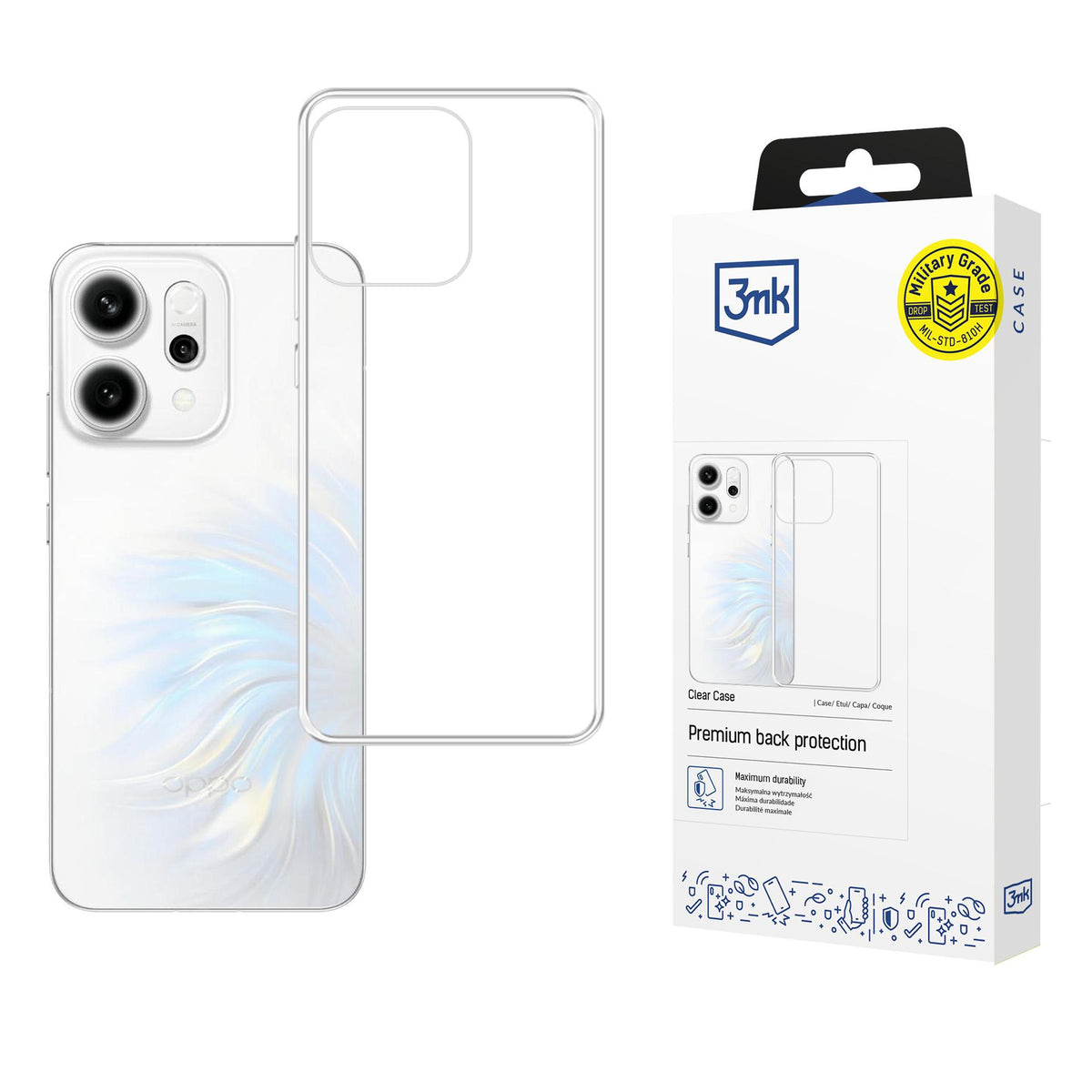 Husa 3mk Transparent pentru Oppo Reno 14 - Transparent