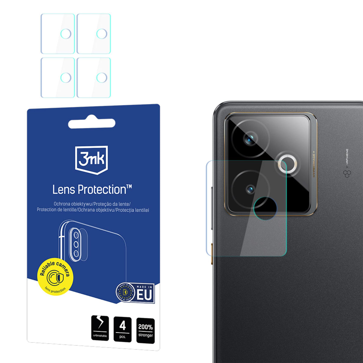 Folie 3mk Lens Protection Hybrid Glass pentru Camera Lens On Realme GT 7T