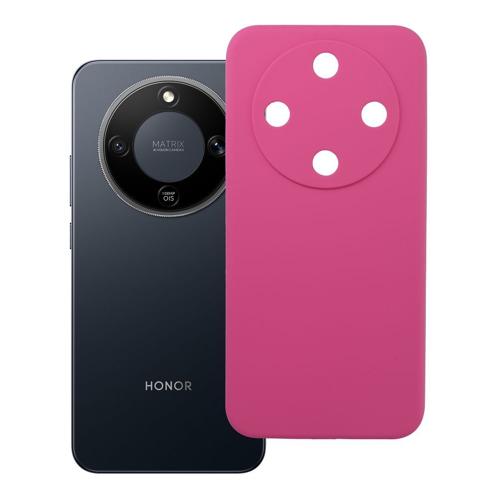 Husa pentru Honor Magic 8 Lite Silicone 2mm (Camera Protection) Roz