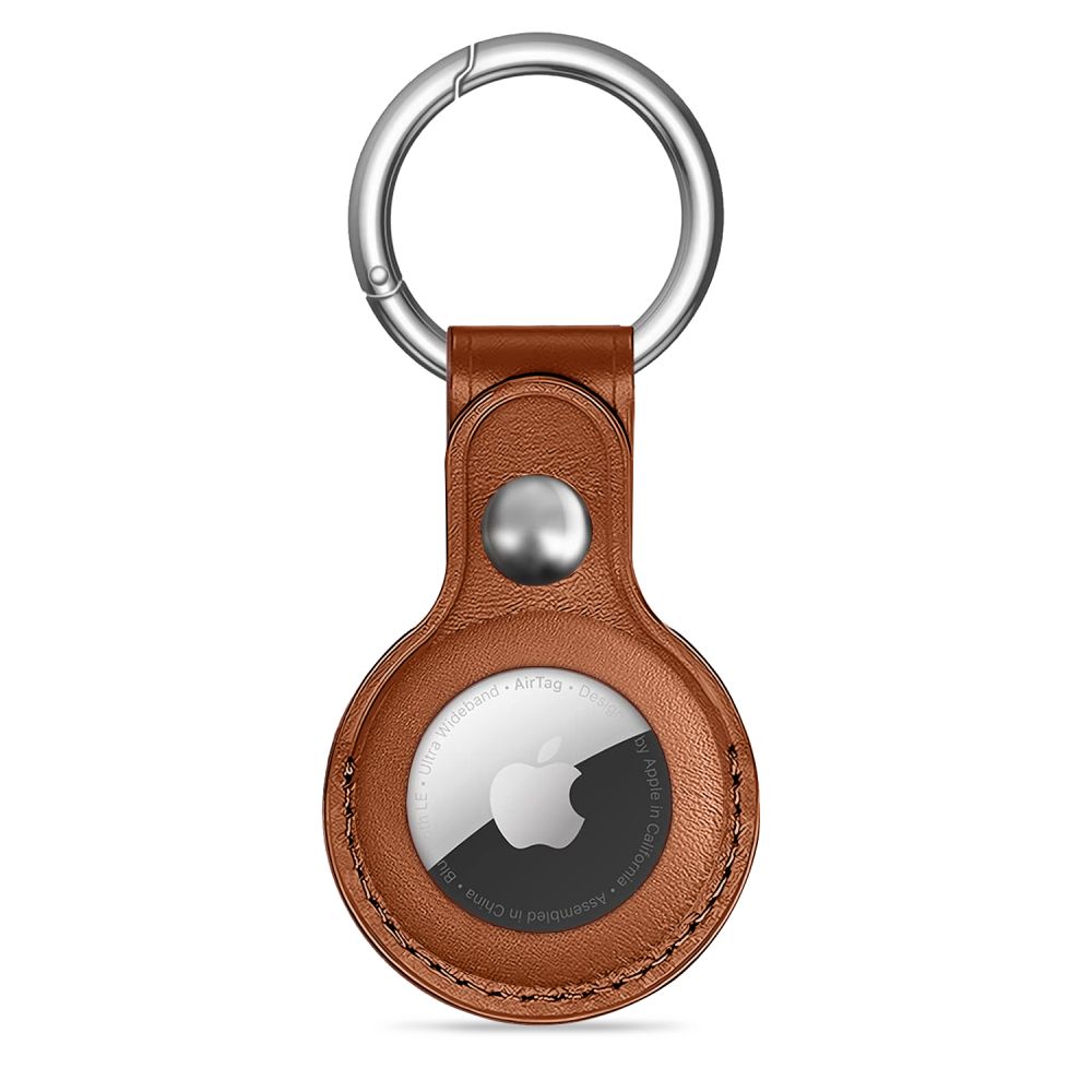 Husa Tech-protect Naturalfit pentru Apple AirTag 1/2 - Maro