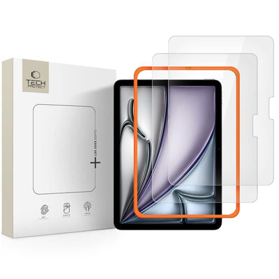 Folie Tech-protect Easy Set+ 2-pack sticla pentru iPad Air 11" (2024/2025/2026) - Transparent