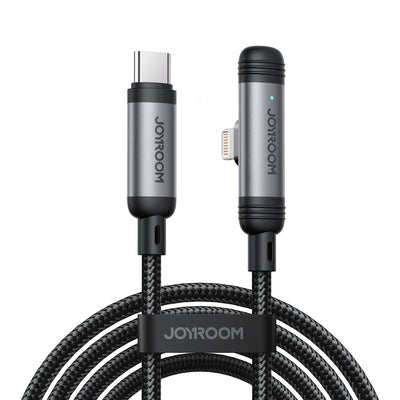 Cablu Joyroom S-a56 Enjoyx Series 90° Usb-c - Lightning 30W 1.2m - Negru