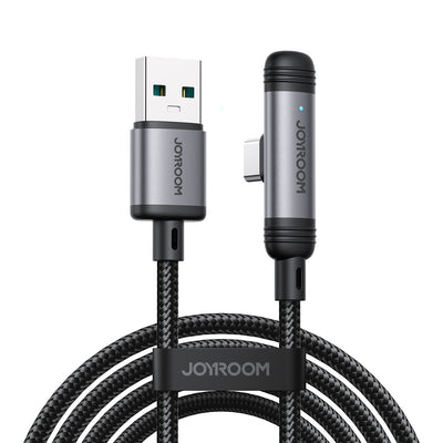 Cablu Joyroom S-a56 Enjoyx Series 90° Usb-a - Usb-c 3A 1.2m - Negru