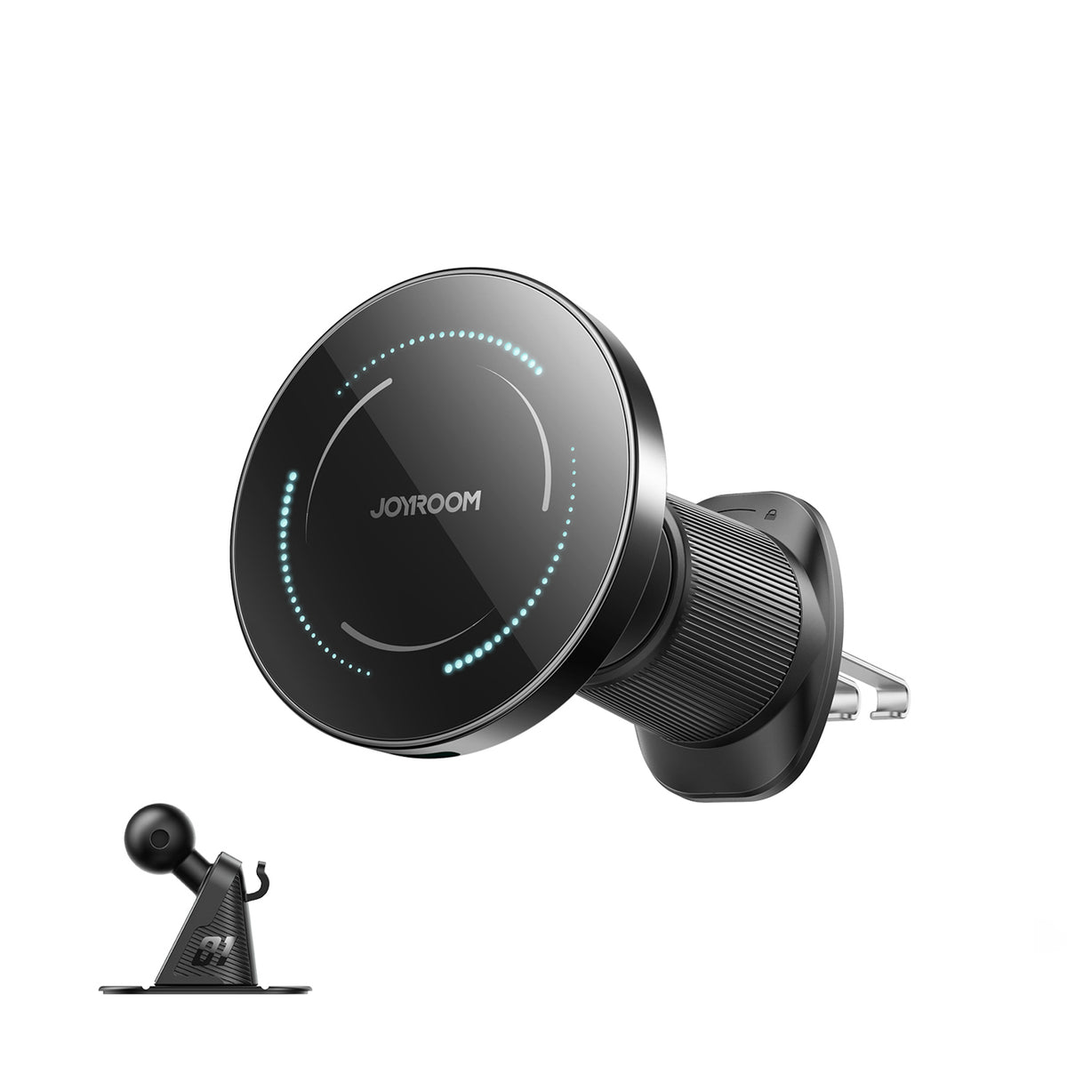 Suport auto Joyroom Magsafe Compatible cu Incarcator wireless pentru Air Vent/Dashboard - Negru