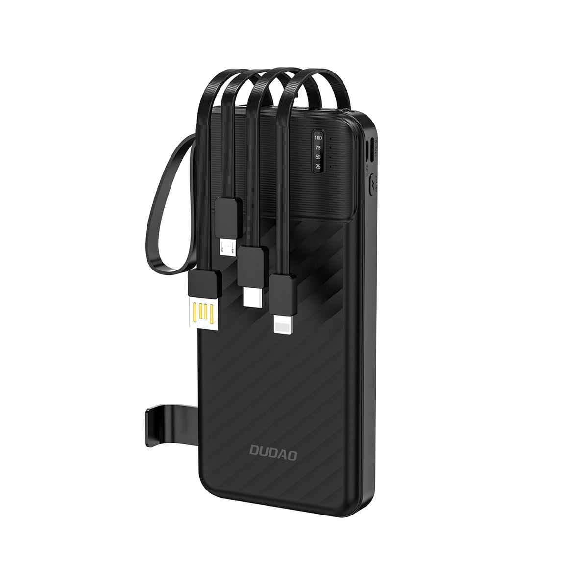 Cablu Dudao K11 10000mAh Acumulator extern cu Built-in - Negru
