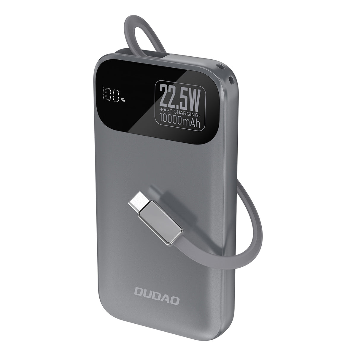 Cablu Dudao K31 10000 Mah 22.5W PD Acumulator extern cu Built-in - Gri