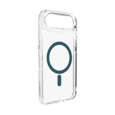 Husa Puro Lite Mag TPU+PC Compatible cu Magsafe pentru iPhone 17 Air - Transparent cu Turquoise Ring