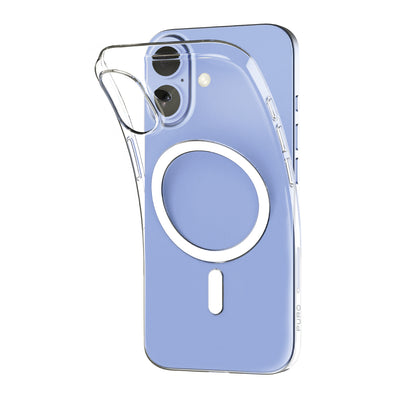 Husa Puro 0.3 MAG Ultra-slim TPU Compatible cu Magsafe pentru iPhone 17 - Transparent