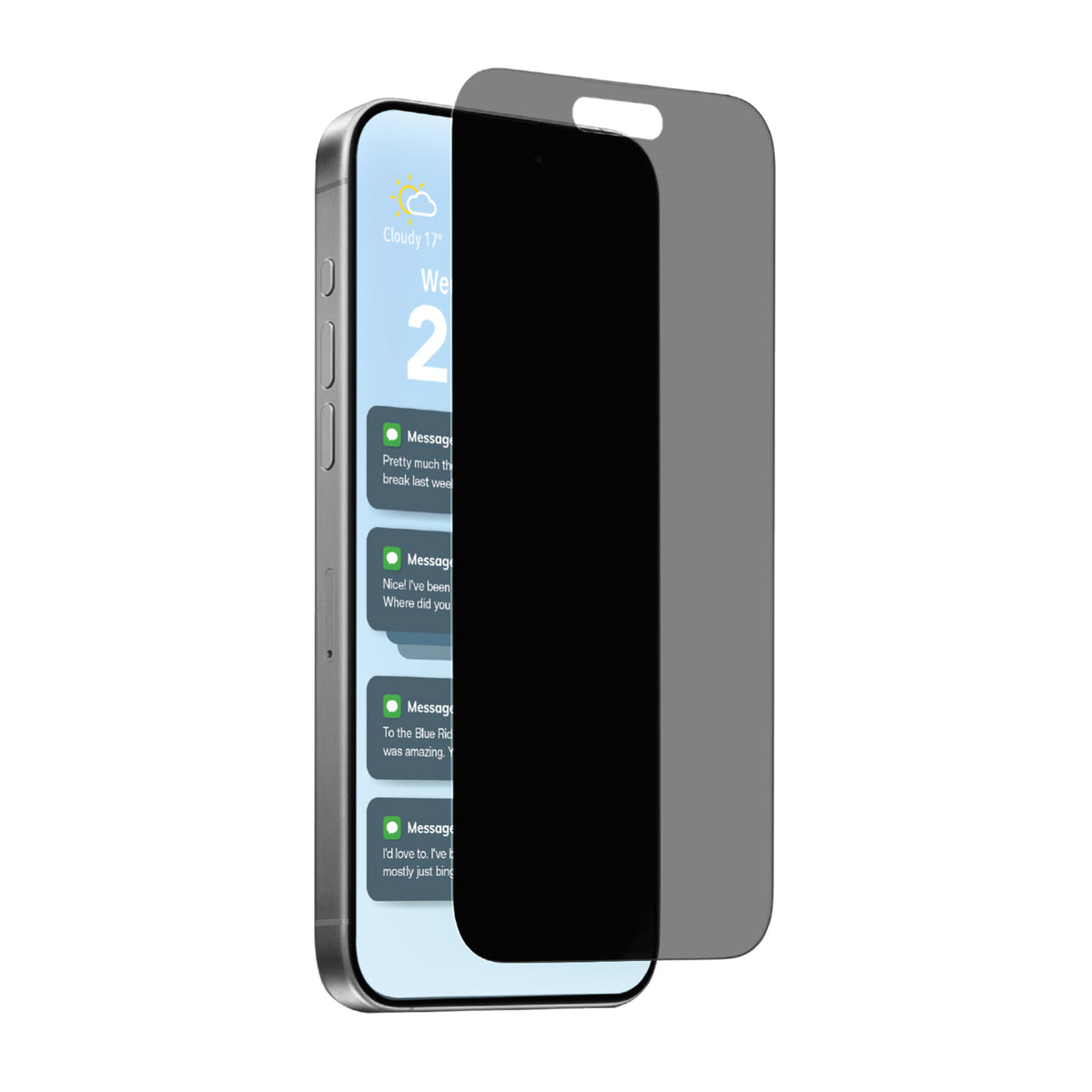 Folie Puro Privacy sticla pentru iPhone 17 / iPhone 17 Pro / iPhone 16