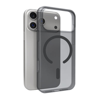 Husa Puro Daylight Magsafe Compatible Silicone pentru iPhone 17 Pro - Translucent Negru
