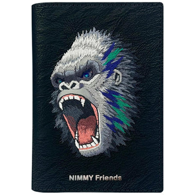 Husa Nimmy Raptor Gorilla Passport/Wallet - Negru