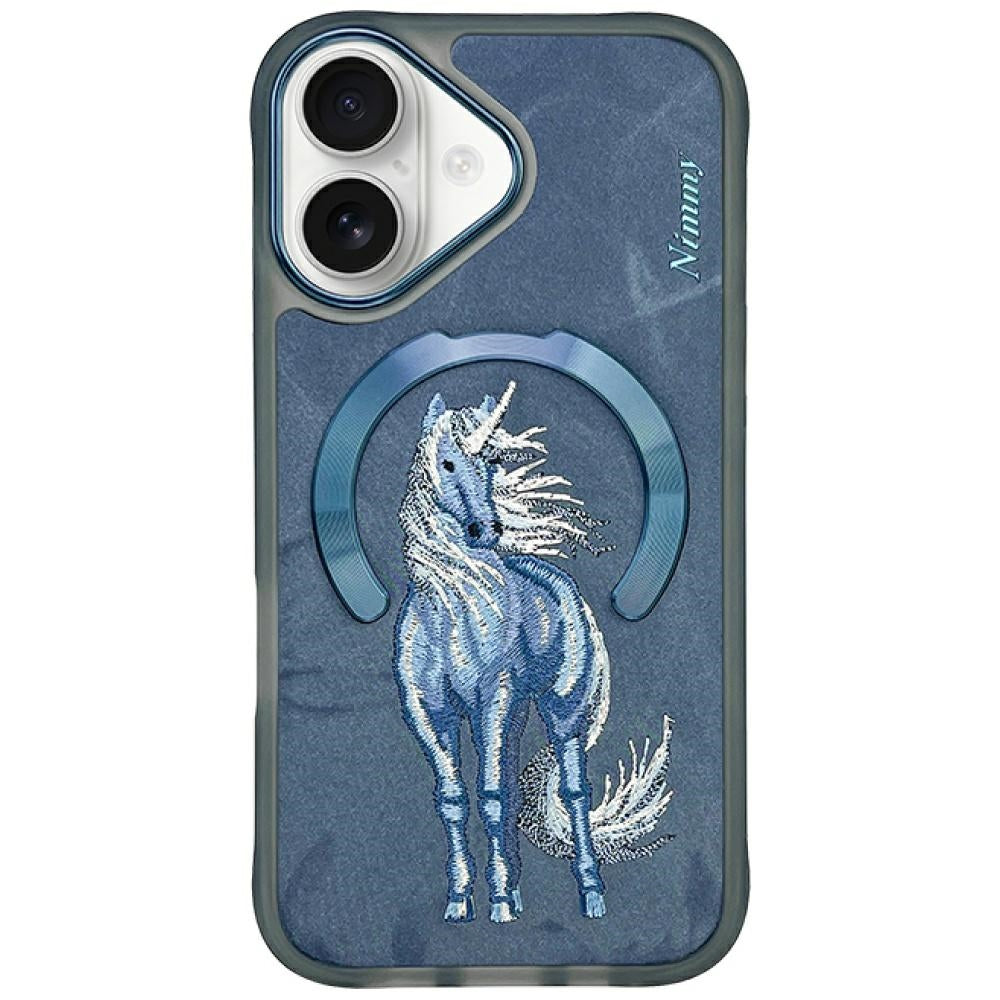 Husa Nimmy Magnetic Fantasy Animal Magsafe pentru iPhone 16 - Albastru