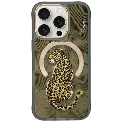 Husa Nimmy Magnetic Fantasy Animal Magsafe pentru iPhone 16 Pro - Auriu