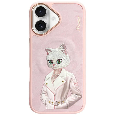 Husa Nimmy Magnetic Fashion Cute Pet Magsafe pentru iPhone 16 - Roz