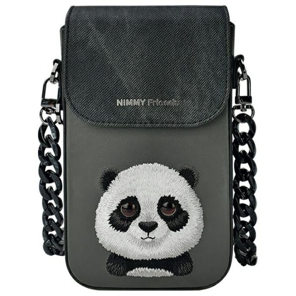 Husa Nimmy Big Eyed Pet 2.0 Panda Phone Bag - Negru