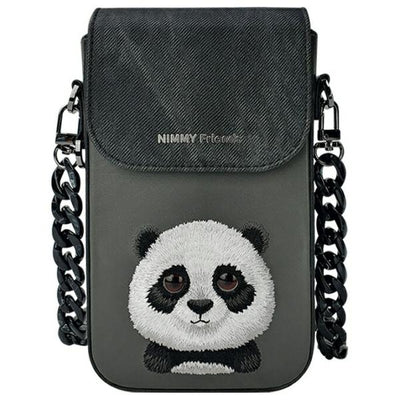 Husa Nimmy Big Eyed Pet 2.0 Panda Phone Bag - Negru